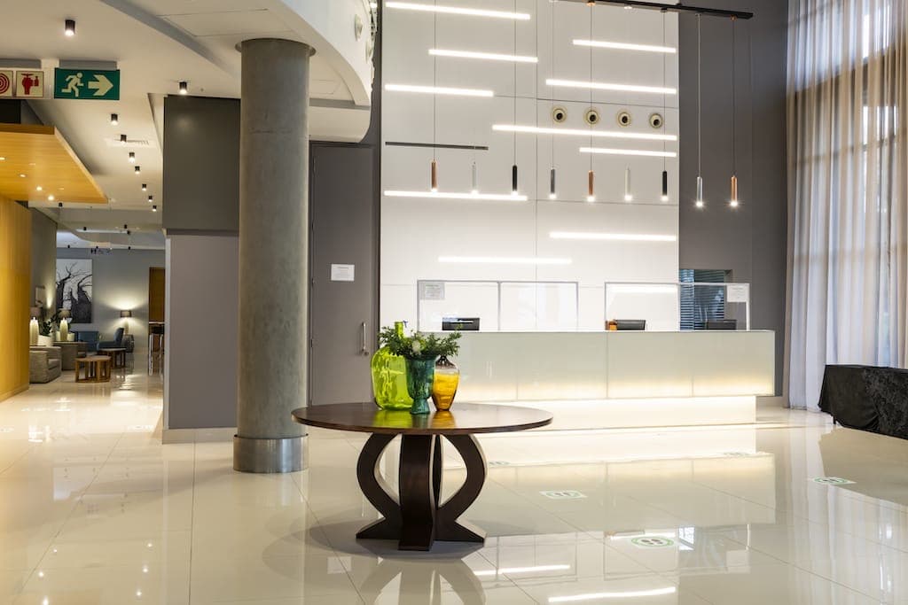 Spacious open-plan living area